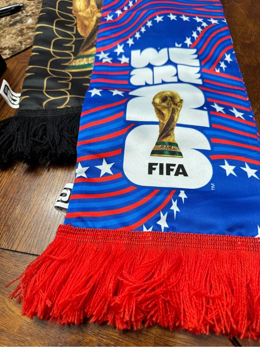 CAN MEX USA FIFA Fan Scarf in Bright Blue & Red